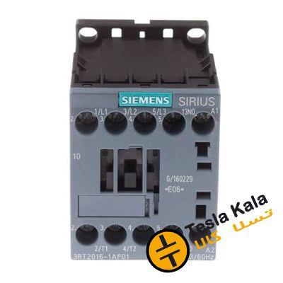 کنتاکتور قدرت، 9 آمپر، 4 کیلووات، بوبین 230VAC ،مدل SIEMENS 3RT2016-1AP01